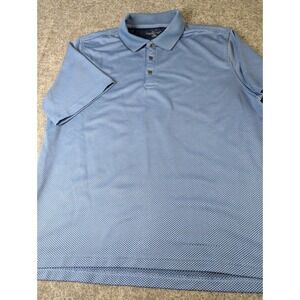 Golden Bear Performance Men's XXL Blue Micro Houndstooth Golf Polo Shirt
